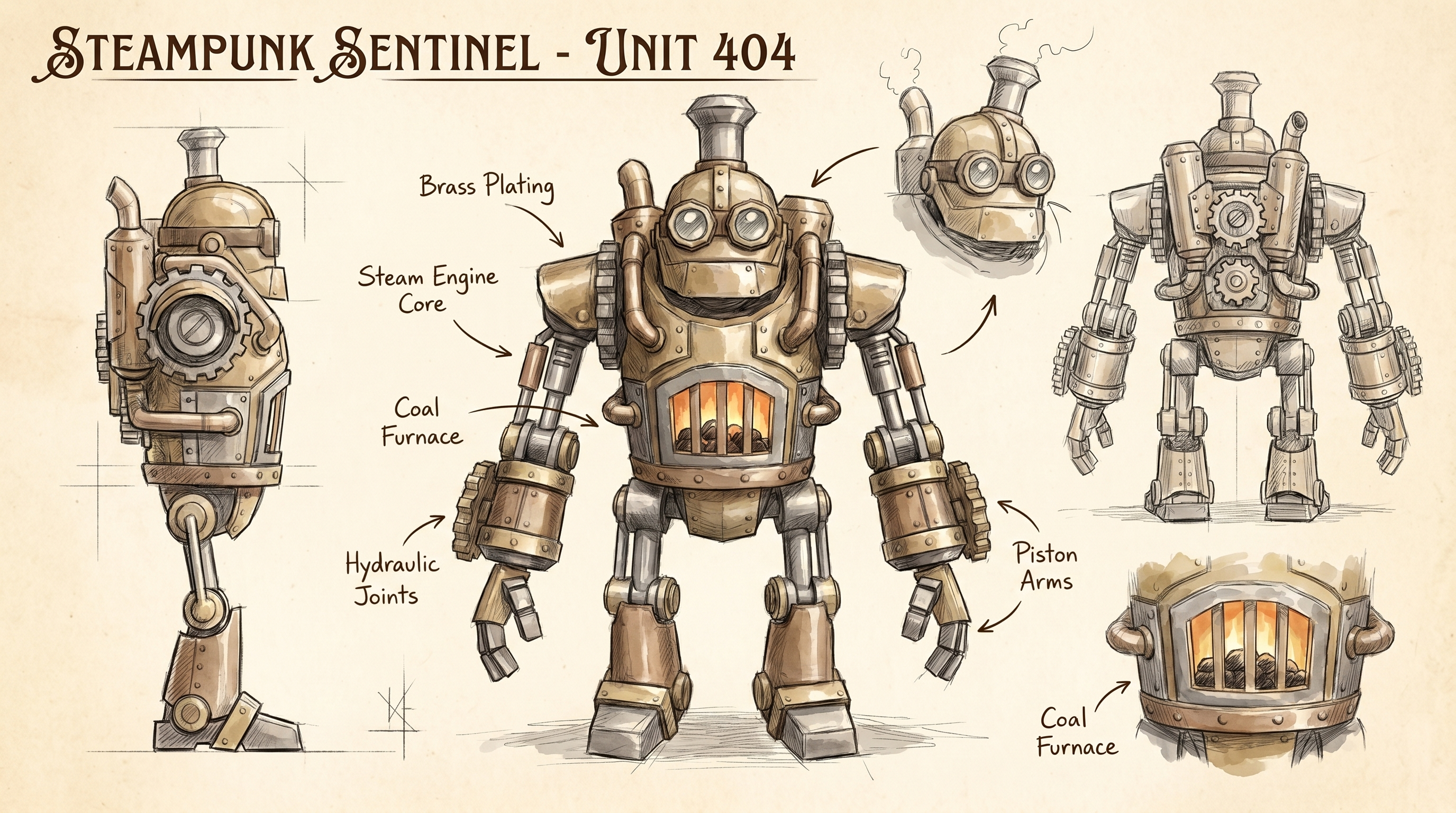Character sheet used for the 2D to 3D model process